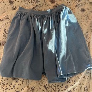 American Apparel cornflower blue mini skirt